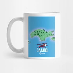 Samos Greece map Mug